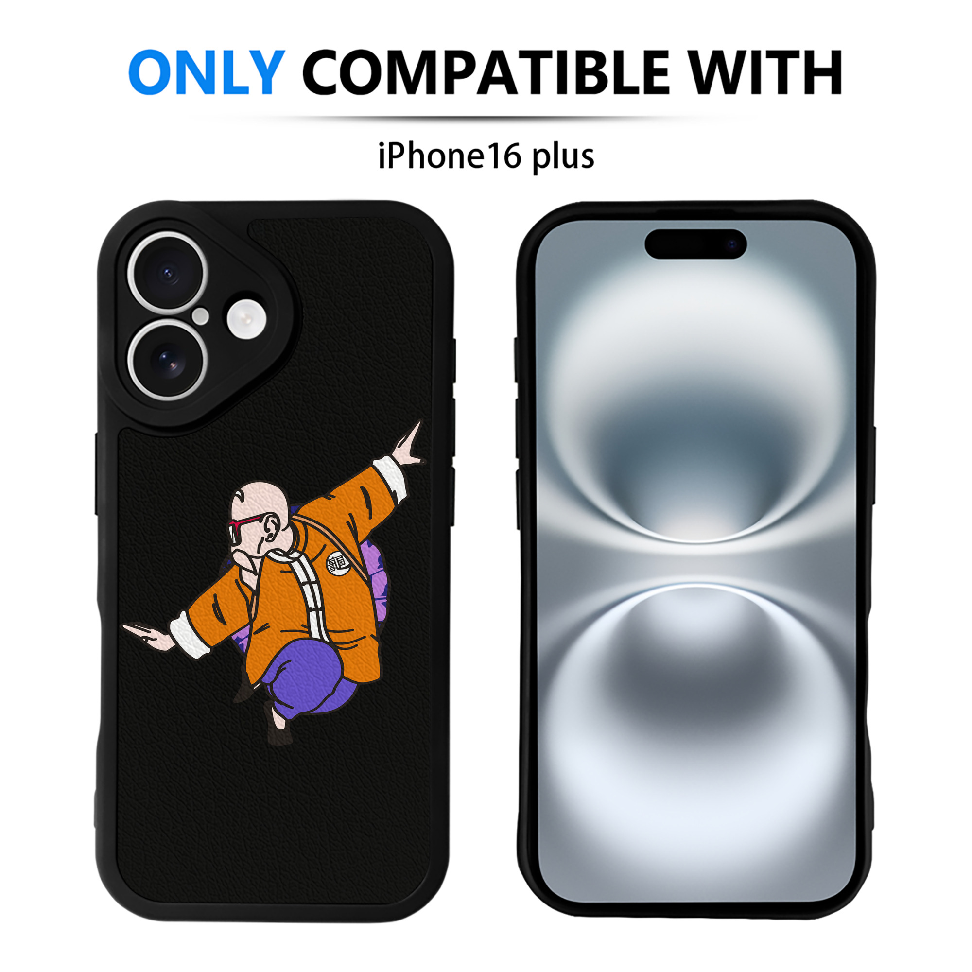 （画像用） ドラゴンボール 亀仙人（かめせんにん） DRAGON BALL Master Roshi Kame Sennin 【iPhone 16シリーズ対応】シリコンスマホケース（レザー調） 材質：シリコン